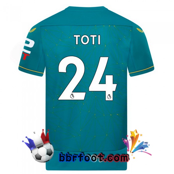Maillot Foot Wolves (TOTI 24) Exterieur Bleu 2022/2023