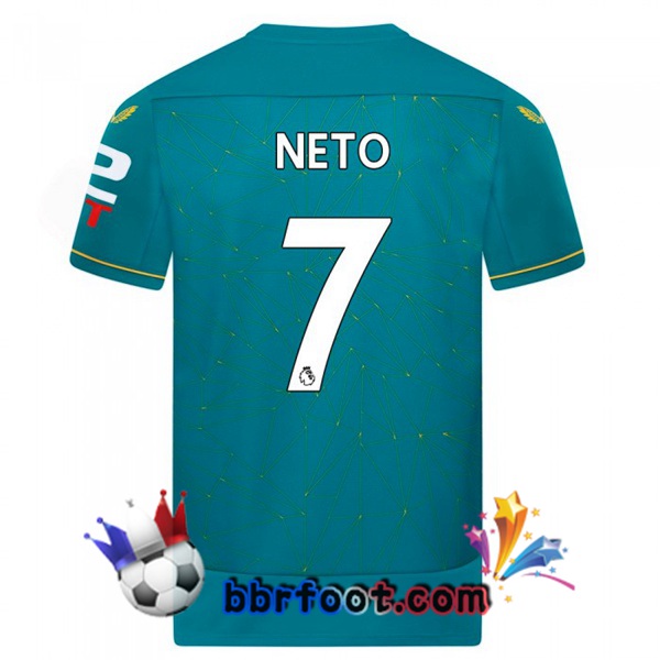 Maillot Foot Wolves (NETO 7) Exterieur Bleu 2022/2023