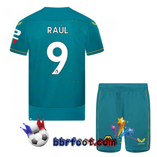 Maillot Foot Wolves (RAUL 9) Enfant Exterieur Bleu 2022/2023