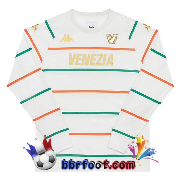 Maillot Foot Venise FC Exterieur Manche Longue Blanc 2022/2023