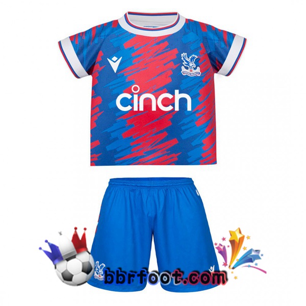 Maillot Foot Crystal Palace Enfant Domicile Bleu Rouge 2022/2023
