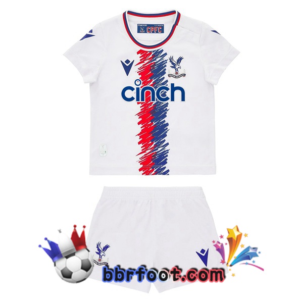 Maillot Foot Crystal Palace Enfant Exterieur Blanc 2022/2023