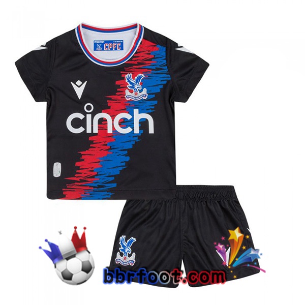 Maillot Foot Crystal Palace Enfant Domicile Noir 2022/2023