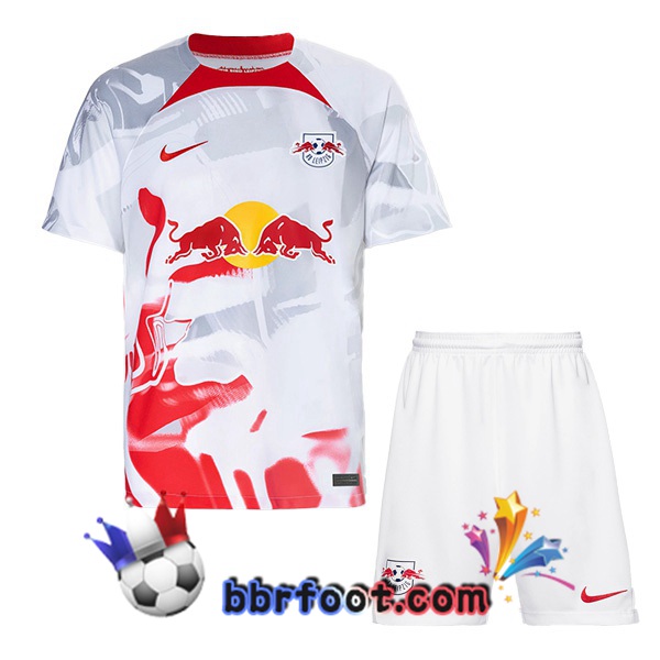 Maillot Foot RB Leipzig Enfant Domicile Blanc 2022/2023