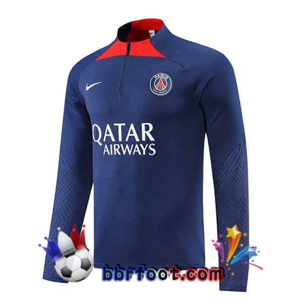 Sweatshirts Homme Paris PSG Bleu Royal 2022/2023