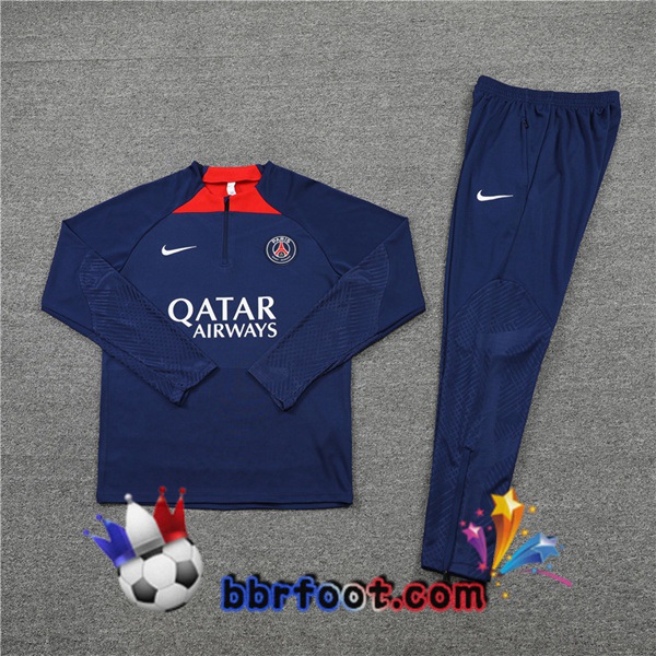 Survetement Foot Paris PSG Bleu Royal 2022/2023