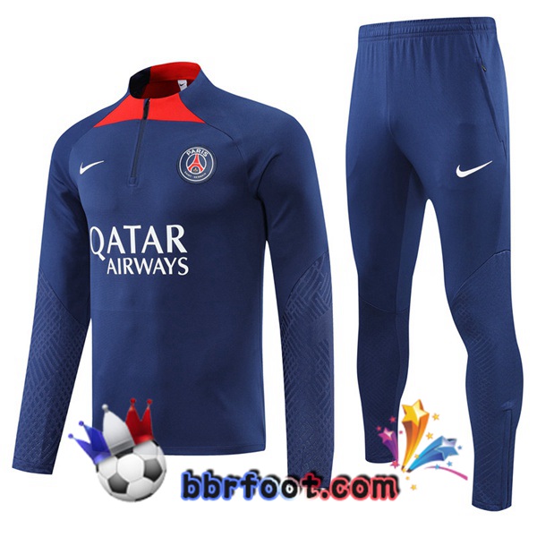 Survetement Foot Paris PSG Bleu Royal 2022/2023