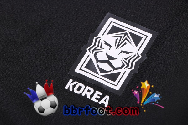 Veste Survetement Foot Corée Noir 2022/2023