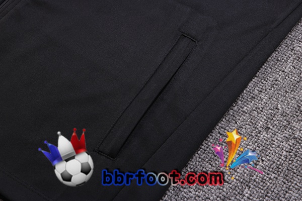 Veste Survetement Foot Corée Noir 2022/2023