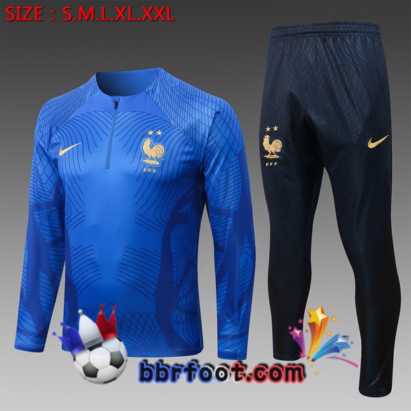 Survetement Foot France Enfant Bleu 2022/2023