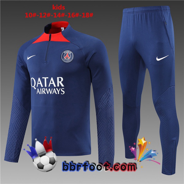 Survetement Foot Paris PSG Enfant Bleu 2022/2023