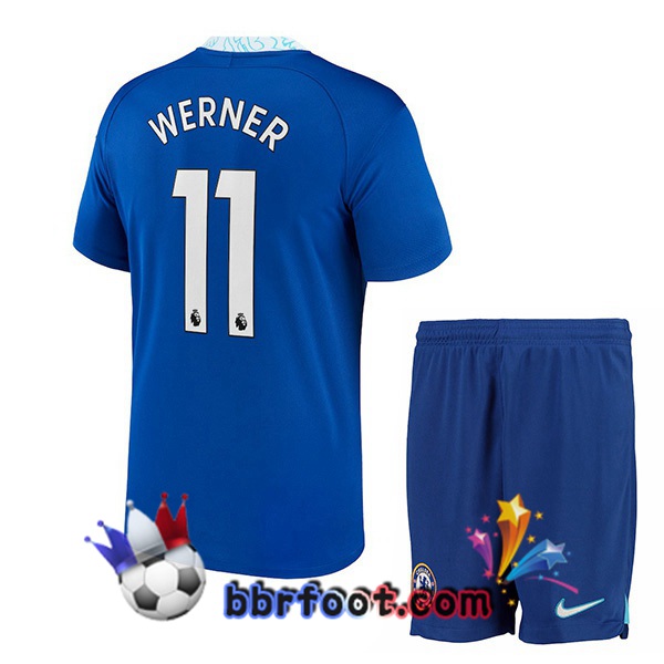 Maillot Foot FC Chelsea (Werner 11) Enfant Domicile Bleu 2022/2023