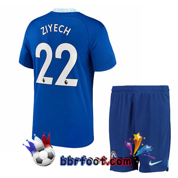Maillot Foot FC Chelsea (Ziyech 22) Enfant Domicile Bleu 2022/2023