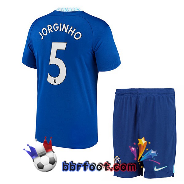 Maillot Foot FC Chelsea (Jorginho 5) Enfant Domicile Bleu 2022/2023