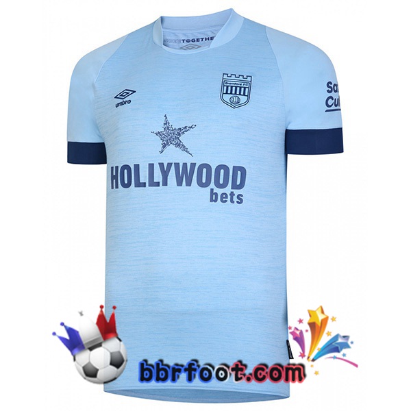 Maillot Foot Brentford FC Exterieur Bleu 2022/2023