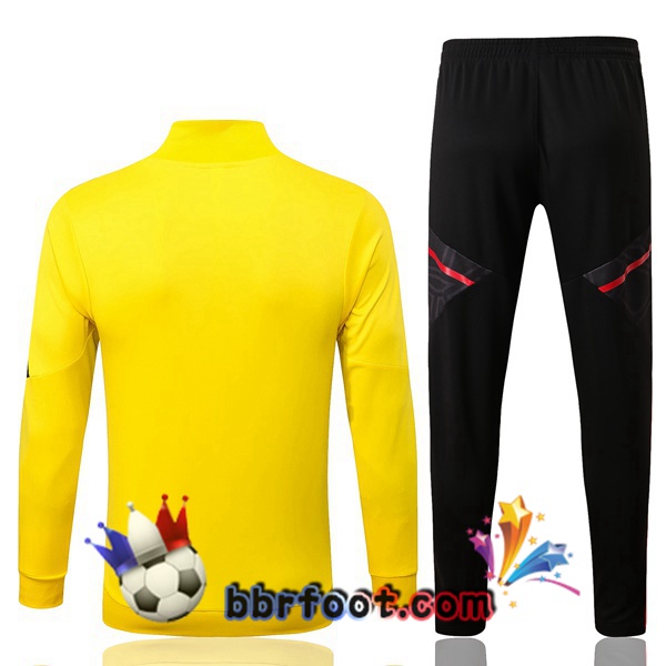 Veste Survetement Foot Flamengo Jaune 2022/2023