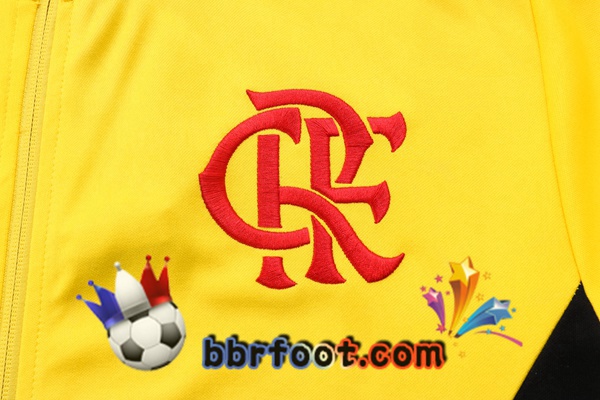 Veste Survetement Foot Flamengo Jaune 2022/2023