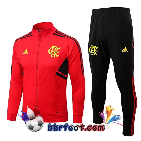 Veste Survetement Foot Flamengo Rouge 2022/2023