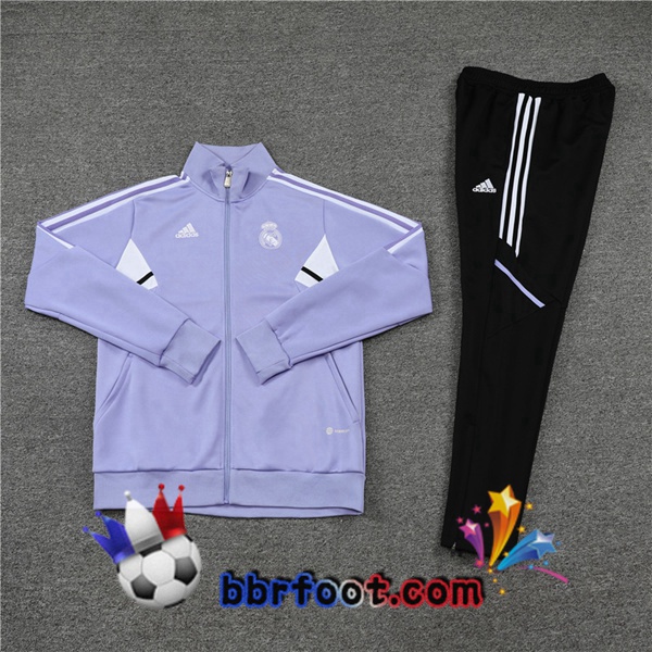 Veste Survetement Foot Real Madrid Pourpre 2022/2023