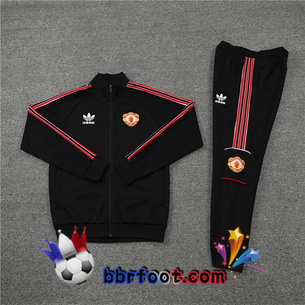 Veste Survetement Foot Manchester United Noir 2022/2023