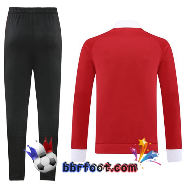 Veste Survetement Foot Manchester United Rouge 2022/2023