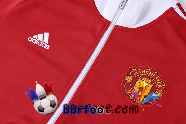 Veste Survetement Foot Manchester United Rouge 2022/2023