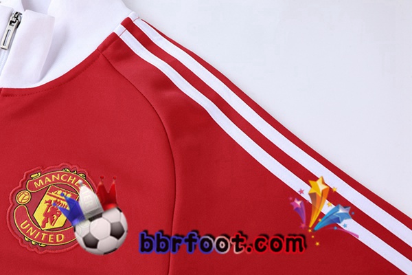 Veste Survetement Foot Manchester United Rouge 2022/2023