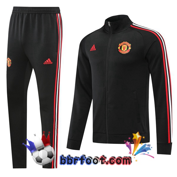 Veste Survetement Foot Manchester United Noir 2022/2023