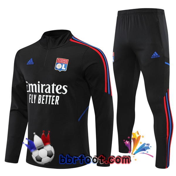 Survetement Foot Lyon OL Noir 2022/2023
