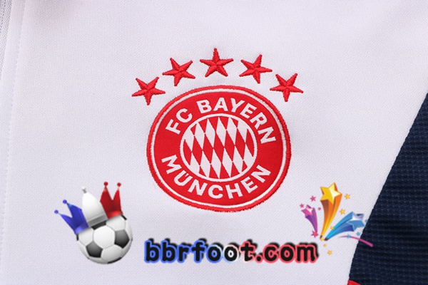 Veste Survetement Foot Bayern Munich Blanc 2022/2023