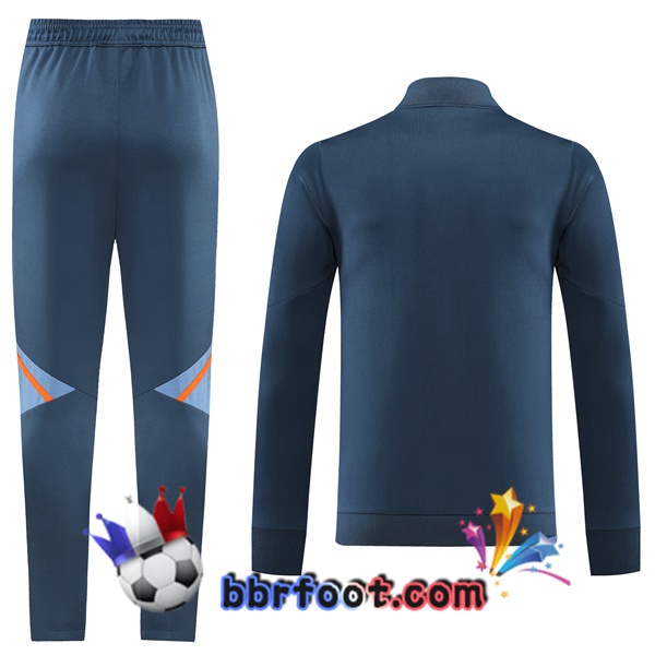 Veste Survetement Foot Manchester United Gris 2022/2023