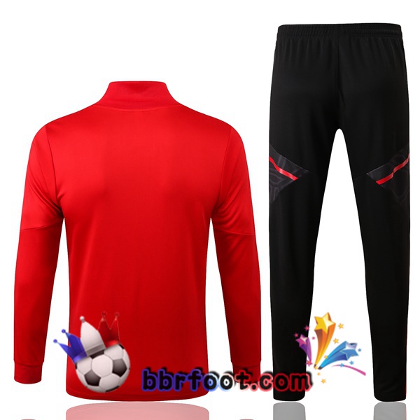 Veste Survetement Foot Manchester United Rouge 2022/2023