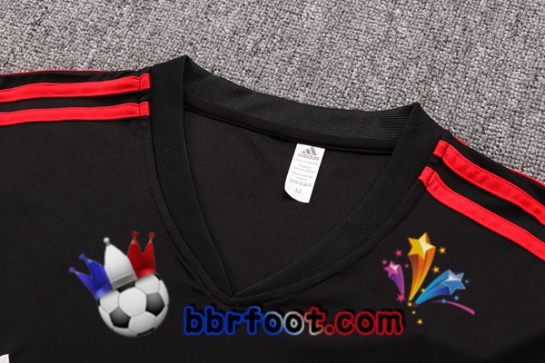 Training T-Shirts Manchester United + Shorts Noir 2022/2023