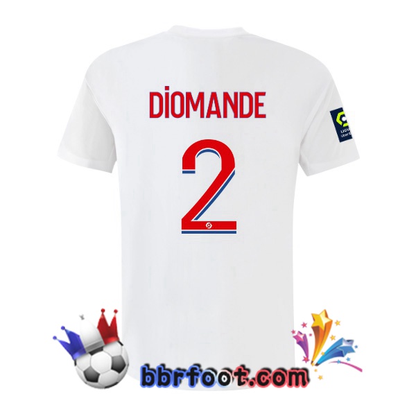 Maillot Foot Lyon OL (DIOMANDE 2) Domicile Blanc 2022/2023