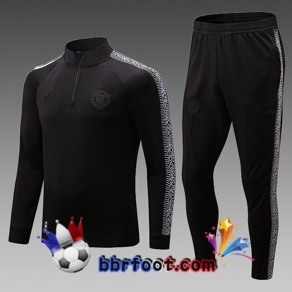 Survetement Foot Manchester United Enfant Noir 2022/2023