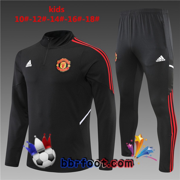 Survetement Foot Manchester United Enfant Noir 2022/2023