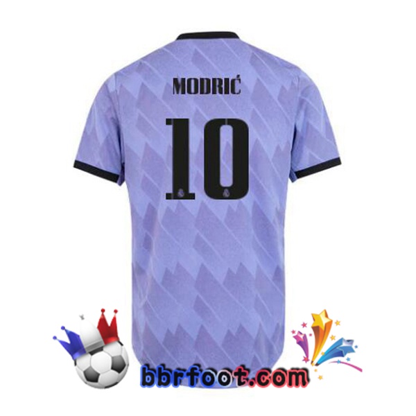 Maillot Foot Real Madrid (Modrić 10) Exterieur Pourpre 2022/2023