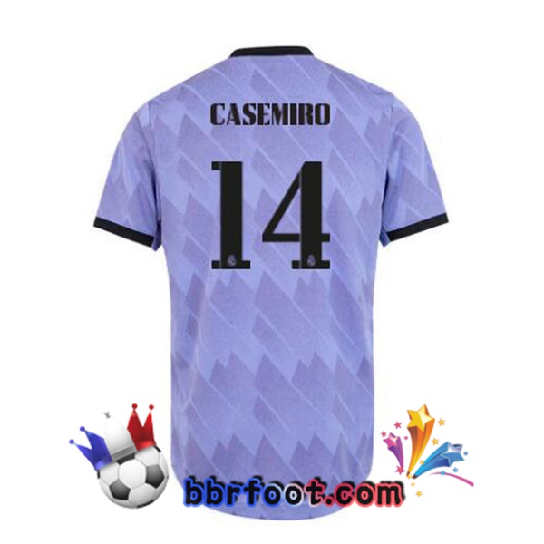 Maillot Foot Real Madrid (Casemiro 14) Exterieur Pourpre 2022/2023