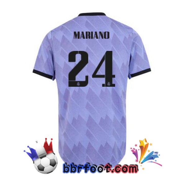 Maillot Foot Real Madrid (Mariano 24) Exterieur Pourpre 2022/2023