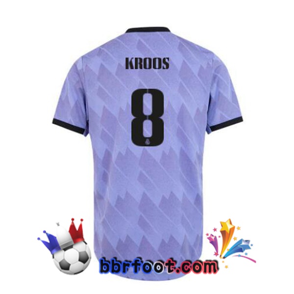 Maillot Foot Real Madrid (Kroos 8) Exterieur Pourpre 2022/2023