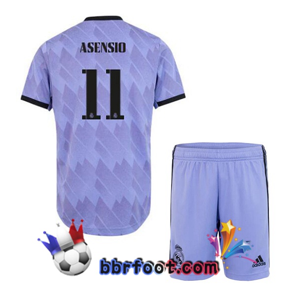 Maillot Foot Real Madrid (Asensio 11) Enfant Exterieur Pourpre 2022/2023