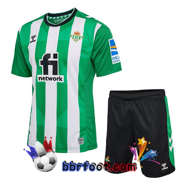 Maillot Foot Real Betis Enfant Domicile Vert Blanc 2022/2023