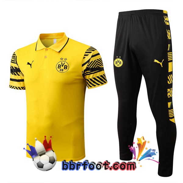 Polo Foot Dortmund BVB + Pantalon Jaune 2022/2023