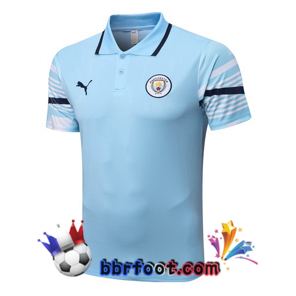 Polo Foot Manchester City Bleu 2022/2023