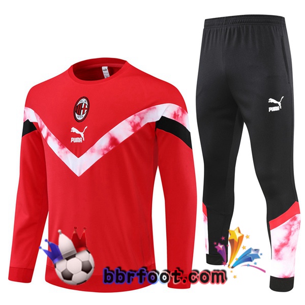 Survetement Foot AC Milan Rouge 2022/2023