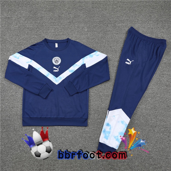 Survetement Foot Manchester City Bleu 2022/2023