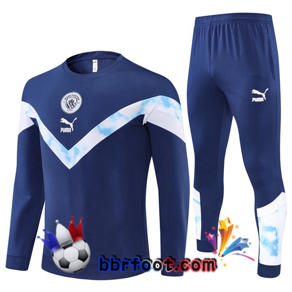 Survetement Foot Manchester City Bleu 2022/2023
