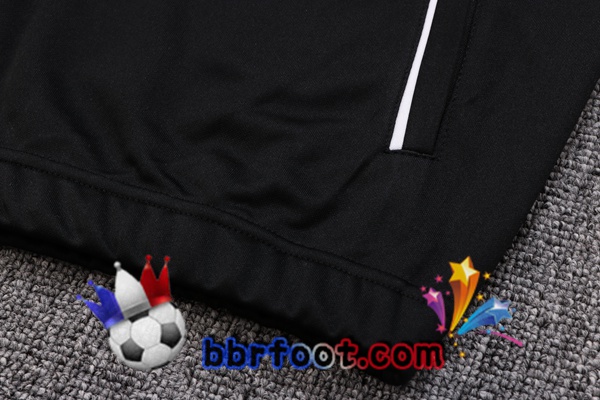 Veste Survetement Foot AC Milan Noir Rouge 2022/2023