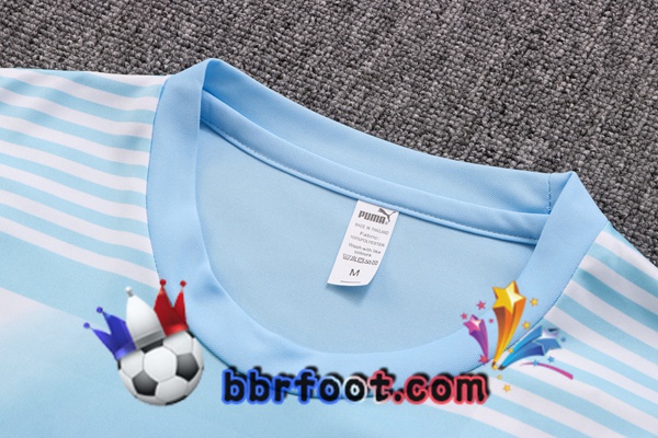 Training T-Shirts Manchester City + Shorts Bleu 2022/2023
