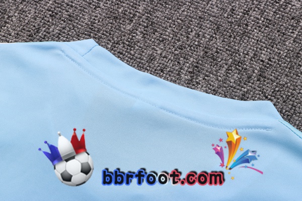 Training T-Shirts Manchester City + Shorts Bleu 2022/2023